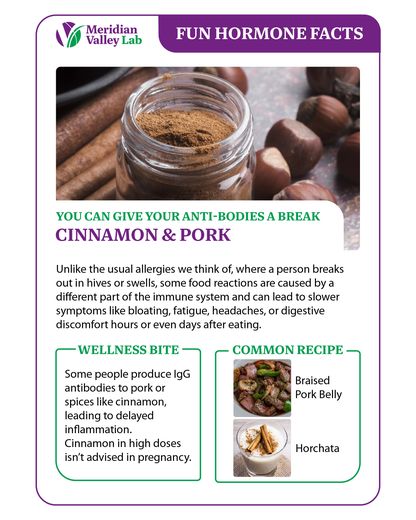 Fun Hormone Facts: Cinnamon and Pork